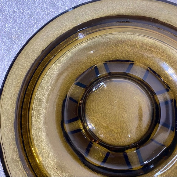 Vintage MCM Smoky Glass Ashtray Trinket Dish Glass Decor - Picture 11 of 14